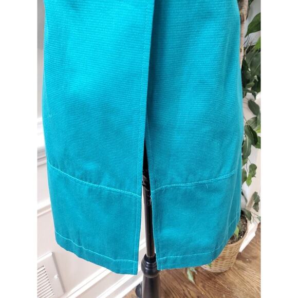 Tulle Womens Blue 100% Cotton Single Breasted Six Button Blazer Coat Size XS - Picture 4 of 16